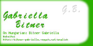 gabriella bitner business card